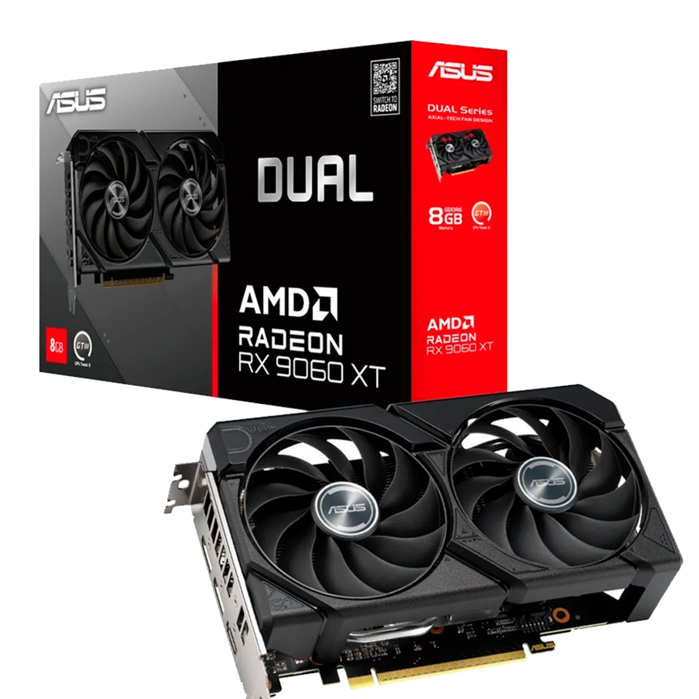 TARJETA DE VIDEO ASUS RX 9060XT 16GB DUAL GDDR6