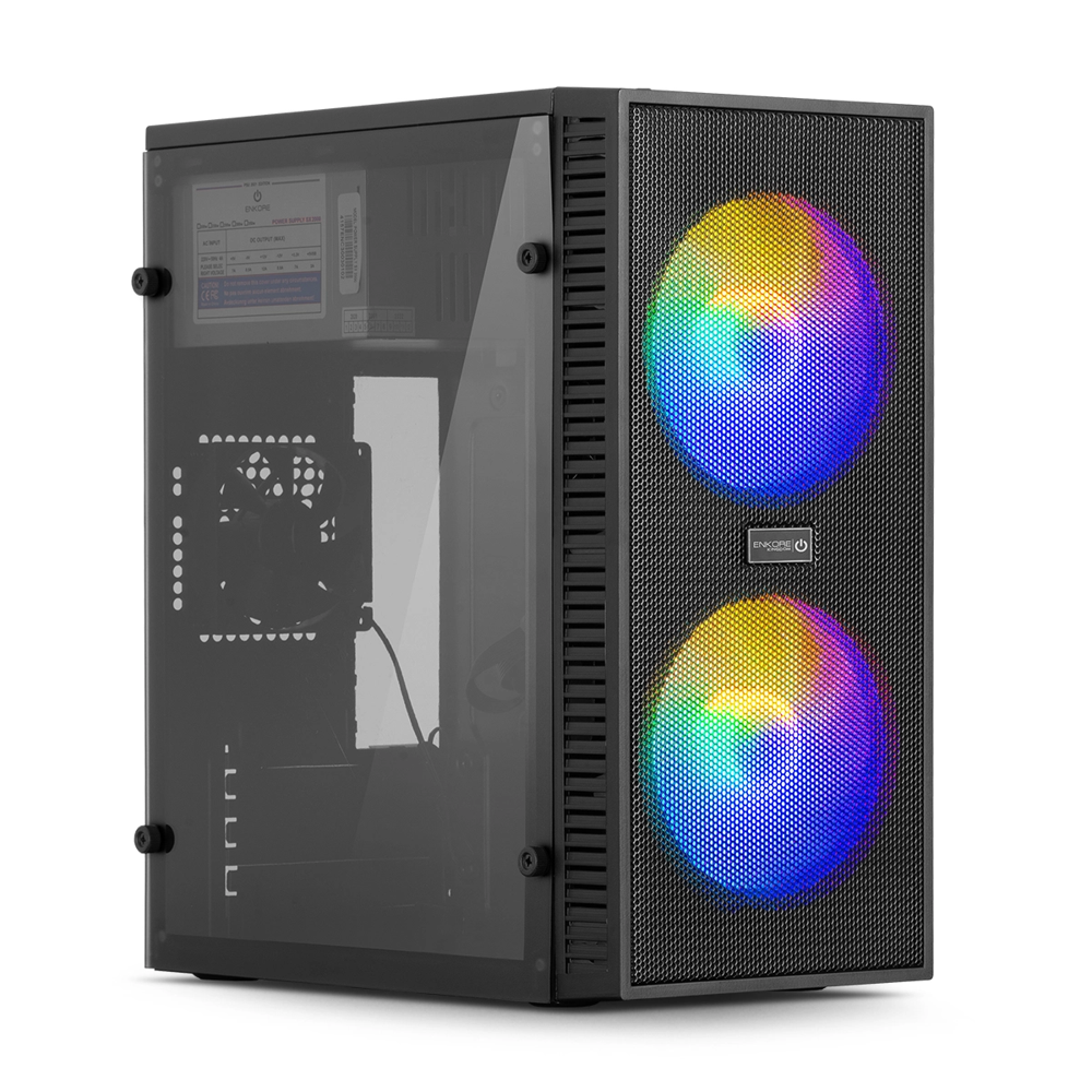 CASE ENKORE KINGDOM ENC 3003R CON FUENTE 230W 2FAN ARGB