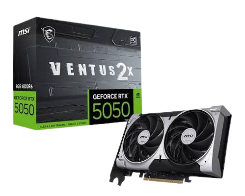 TARJETA DE VIDEO, MSI VENTUS 2X, RTX 5050 8GB GDDR6 OC BLACK
