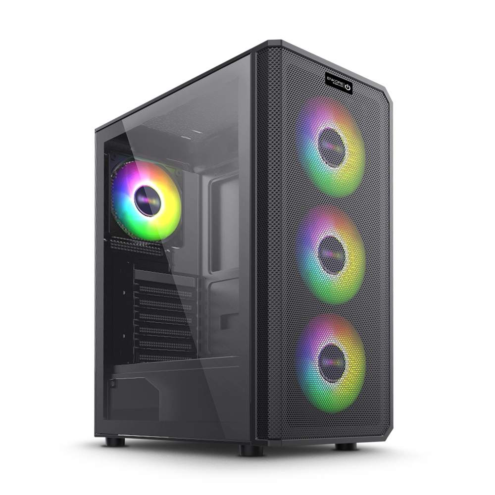 CASE FANTECH ENKORE 5013 GAMER 4FAN RGB S/FUENTE