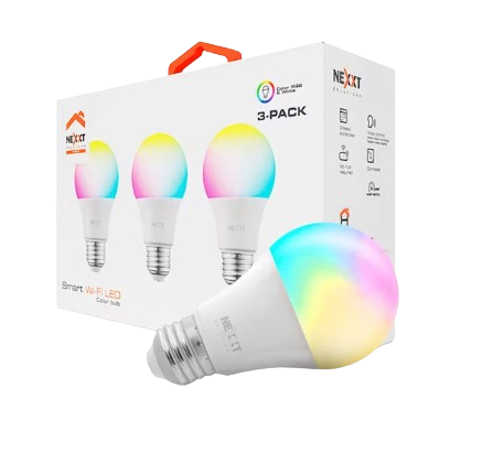 HOME SMART, NEXXT,  NHB-C120 3PK Smart LED BULB RGB Color 220v