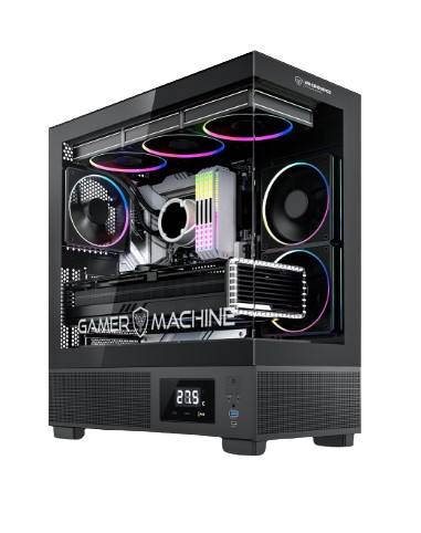 VULKANO BLACK MIC FC1001 GABINETE 6FAN ARGB DISPLAY (D:41cm W:21cm H:46.cm) MICRONICS